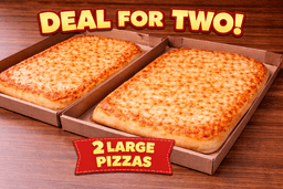 2 Large Cheese Pizzas Special
